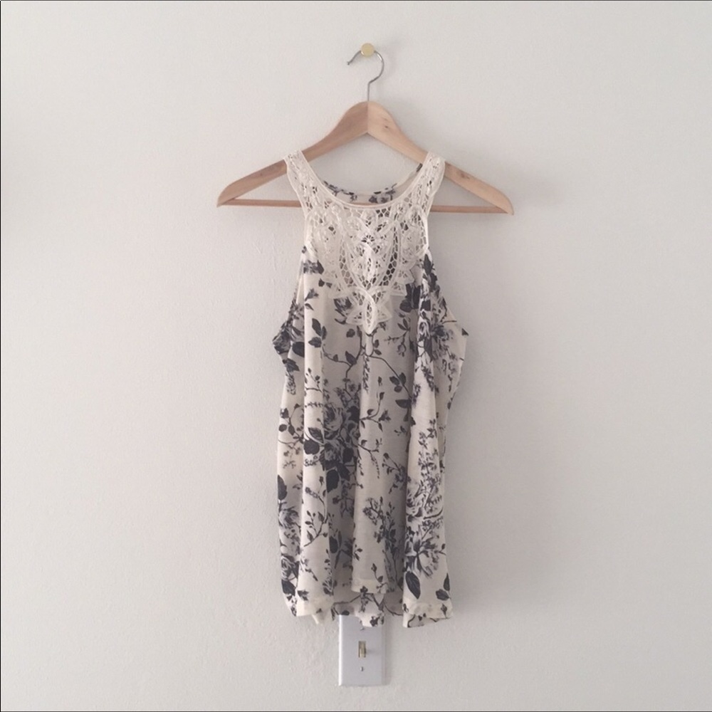 H&M Floral Print Swing Top